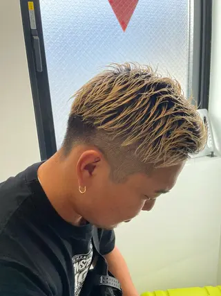 ショート カラー メンズ メンズ特化 パーマ/オザワのヘアスタイル