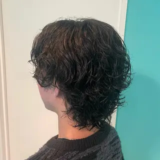 パーマ メンズ mana/メンズ/ ヘアセット/ブリーチのヘアスタイル