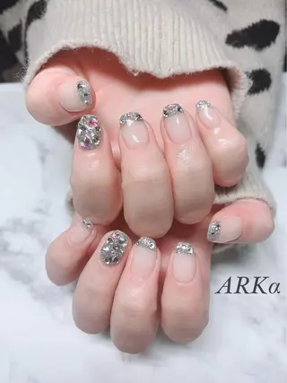 セミロング ネイル Nailsalon ARKαのネイルデザイン