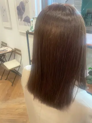セミロング AUBE HAIR light 明石店所属・【Wカラー、美髪】 アンダチミサコのヘアスタイル