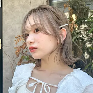 カラー ユズキ/似合わせ カット♡透明感カラーのヘアスタイル