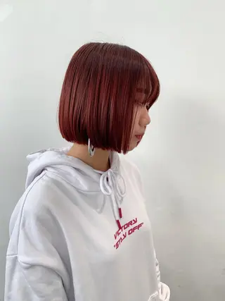 ショート カラー THE./ブリーチ 透感カラー/髪質改善のヘアスタイル