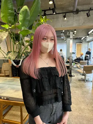 ミディアム カラー ネイル マツエク・マツパ アイブロウ Cinq所属・ハイライト🌟/ ボブ/豊田のヘアスタイル