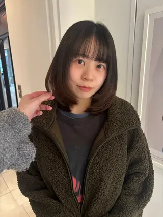ミディアム riria/ボブ /ブラウンカラー🎀のヘアスタイル