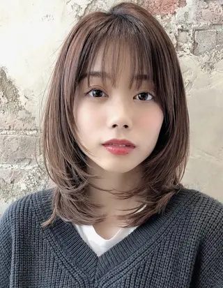 ミディアム sand 大阪梅田所属・ショートパーマ🌀 ✂︎小寺仁紫のヘアスタイル