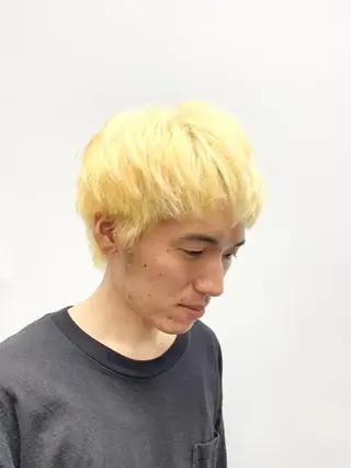 ショート カラー メンズ KAH所属・Koichi Satoのヘアスタイル