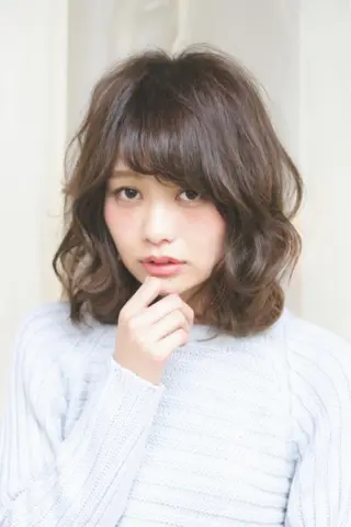 ショート ミディアム カラー パーマ 髪質改善//縮毛矯正 This表参道のヘアスタイル