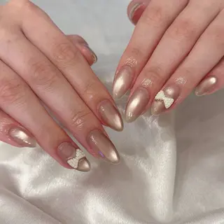 ネイル シュシュ 🎀 girly nailのネイルデザイン