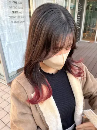 セミロング カラー 🌈艶カラー× メンズパーマ永埜🌈のヘアスタイル