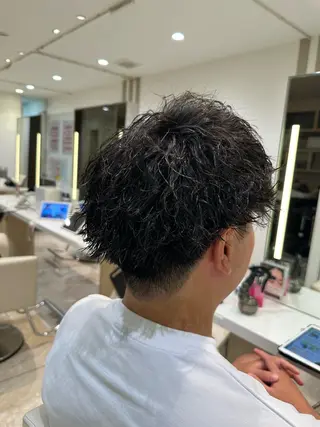 パーマ メンズ 波巻パーマ/毛流れ パーマ☘️りゅうせいのヘアスタイル