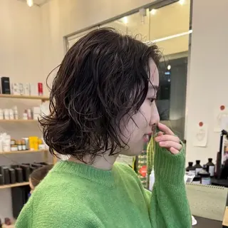 ショート パーマ MEY HAIR CURLYS所属・パーマ /ボブパーマ Rico💜のヘアスタイル