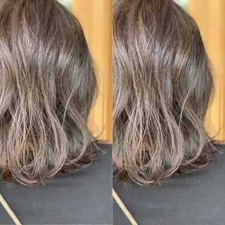 セミロング カラー Snaly カラー特化ページのヘアスタイル