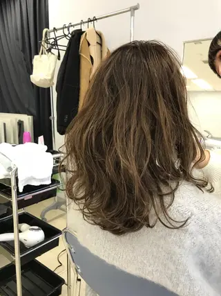 ミディアム カラー ハイライト/髪質改善 ans/黒木 和大のヘアスタイル