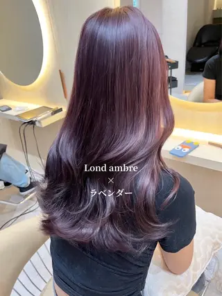 ロング ❤️ブリーチなし💚 ダブルカラー平野実花のヘアスタイル