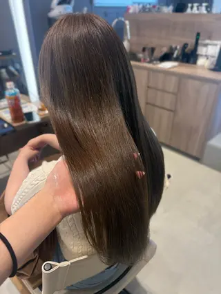 ロング カラー 韓国/透明感カラー さなのヘアスタイル