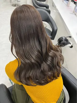 セミロング カラー ヘアアレンジ 🎀RIN🎀 就活🩶暗髪カラーのヘアスタイル