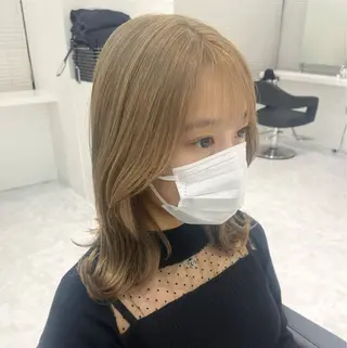 カラー 似合わせ💗透け感 💗うる艶カラー💗のヘアスタイル