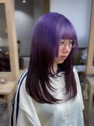 ロング カラー ルーツカラー/ デザインカラー/井川のヘアスタイル