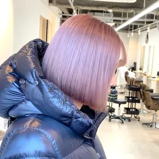 ショート カラー ボブ/韓国ボブ/ブリ ーチ/鈴木康平のヘアスタイル