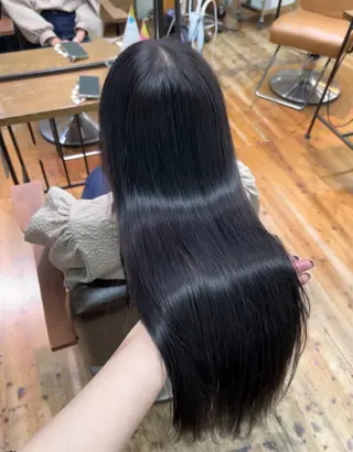 ロング カラー IO【イオ】ブリーチ／ダブルカラー/髪質改善/ケアブリーチ/ハイトーン／長野市／長野駅所属・木藤 優杏のヘアスタイル