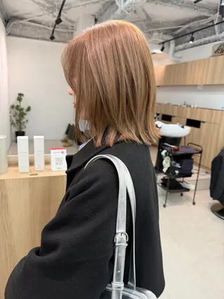 ミディアム カラー lar 立川南口所属・レイヤーボブ/ボブ 仲川和人のヘアスタイル