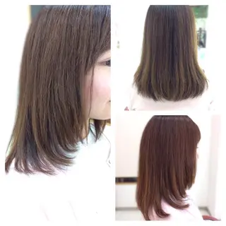 セミロング いけだ ゆうのヘアスタイル