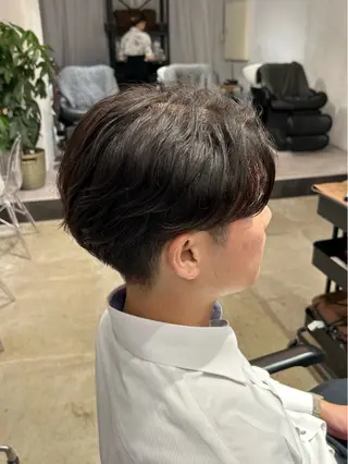 ショート パーマ メンズ BATON所属・なかじま しほののヘアスタイル