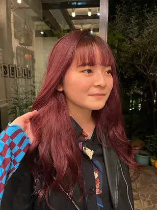 ロング ブリーチカラー/ パーマ/Asukaのヘアスタイル