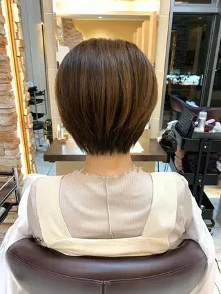 ショート 福原遼華/小顔ショー ト/髪質改善のヘアスタイル