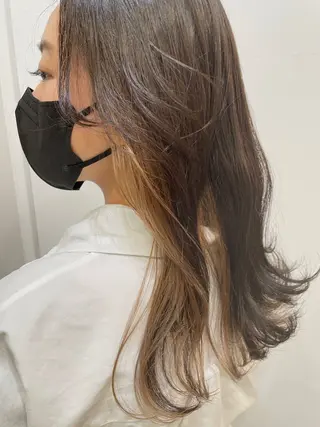 ロング オオシロ ユウマのヘアスタイル