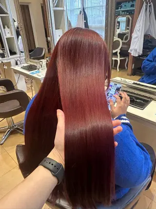 ロング カラー 今中 紗英のヘアスタイル