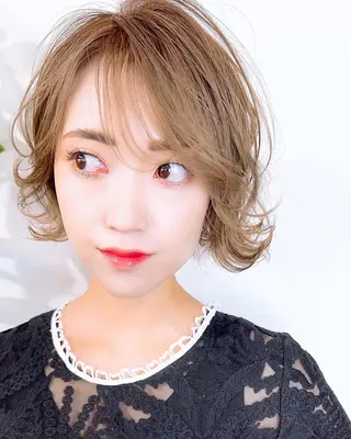 ミディアム カラー ヘアアレンジ Re:ta KANZOのヘアスタイル