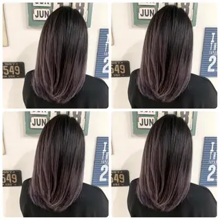 セミロング カラー 京都大人女性ショート 徒歩1分/秋山のヘアスタイル