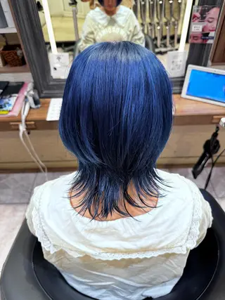 カラー 🐺ウルフ× ハイトーン🐺MOEのヘアスタイル