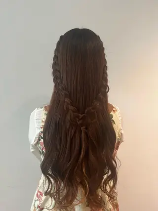 ロング マンツーマン 縮毛矯正/マユコのヘアスタイル