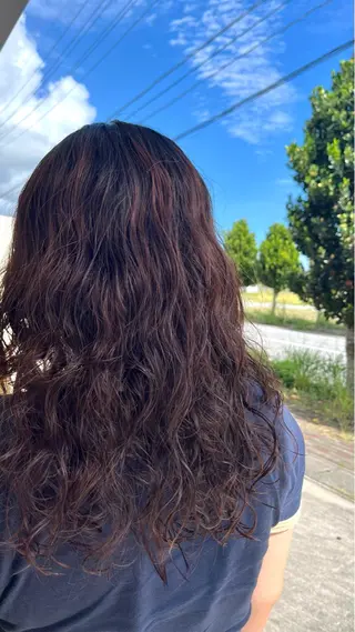 セミロング パーマ カットモデル募集✂︎ 森田ひかり🌼のヘアスタイル