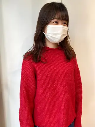 セミロング カラー パーマ ヘアアレンジ メンズ キッズ ネイル マツエク・マツパ パーマスタイル🔅 sayacaのヘアスタイル