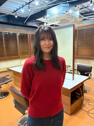 セミロング カラー 京都/カラー/松野 翔のヘアスタイル