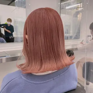 ミディアム カラー 透明感/グレージュ/ ミルクティー/ユウトのヘアスタイル