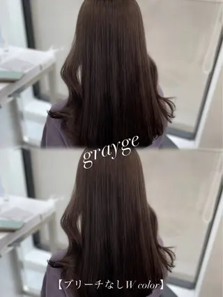 セミロング カラー ヘアアレンジ Ella所属・nana【艶髪】/ レイヤー/縮毛矯正のヘアスタイル