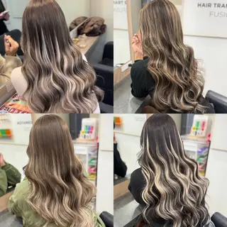 ロング ハイトーン&エクステ /RIE🌻のヘアスタイル