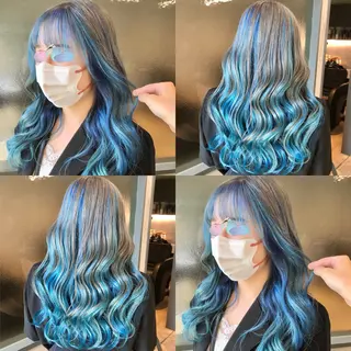 ロング カラー 推しカラー✨ オタク美容師ユウカのヘアスタイル