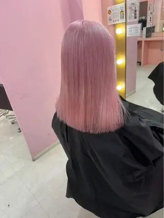 ミディアム カラー 甘ふわgirly🎀 ハイトーン🤍Ramのヘアスタイル