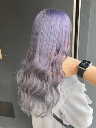 ロング カラー マンツーマン女性 美容師 奏のヘアスタイル