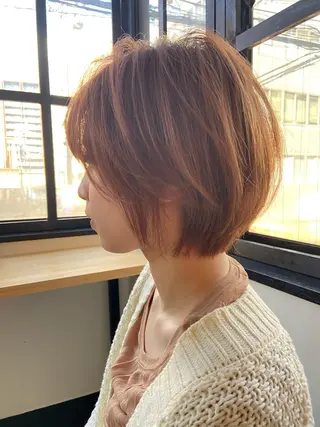 ショート カラー 田中 あやなのヘアスタイル