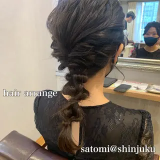 ヘアアレンジ 淡色ふんわりhair 新宿satomiのヘアスタイル