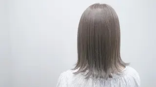 ミディアム カラー 透明感ハイトーン☆ 今津 佑太のヘアスタイル