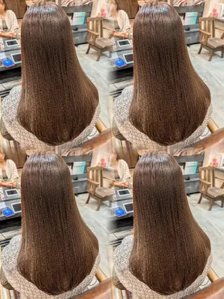 ロング パーマ カラー 美髪矯正/縮毛矯正/ 髪質改善/店長 山下のヘアスタイル