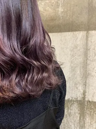 セミロング カラー ヘアアレンジ 透明感🫧半個室 yukaのヘアスタイル