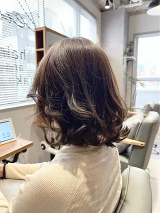 ショート カラー パーマ 清水 義久のヘアスタイル